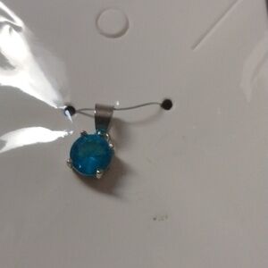 Silver Aquamarine Pendant